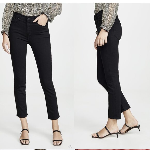MOTHER - The Mid Rise Dazzler Ankle Black Jeans Size 30 - Picture 1 of 13